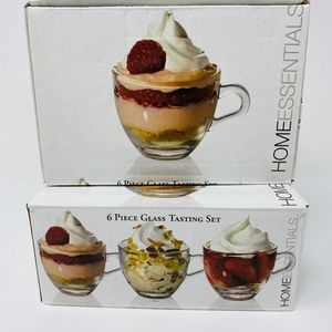 Home Essentials TWO 6 piece Glass Tasting Set